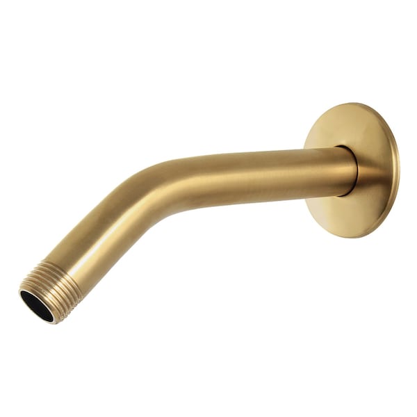 Kingston Brass 8Inch Shower Arm with Flange, Brushed Brass K208M7 - main